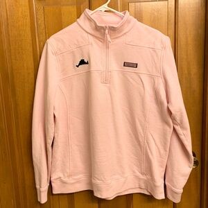 Vineyard Vines Martha’s Vineyard pink sweatshirt w/ zip, size L